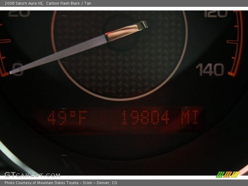 Carbon Flash Black / Tan 2008 Saturn Aura XE