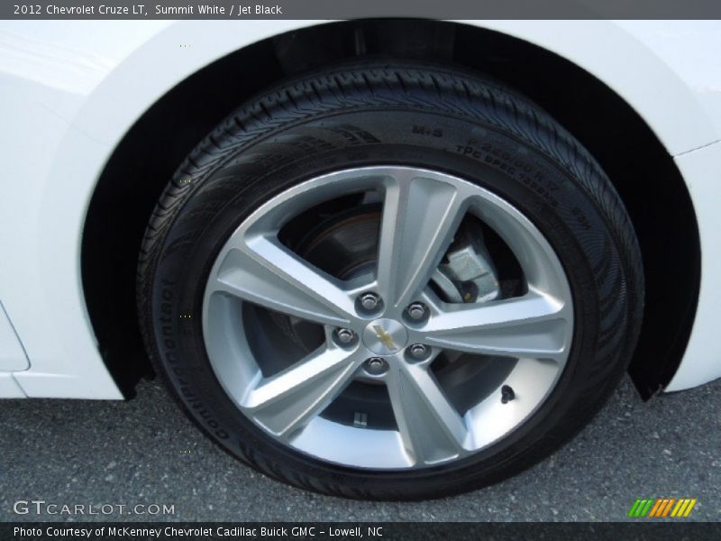 Summit White / Jet Black 2012 Chevrolet Cruze LT