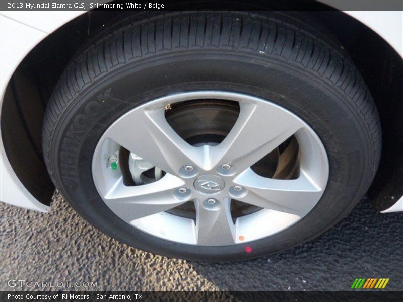 Shimmering White / Beige 2013 Hyundai Elantra GLS