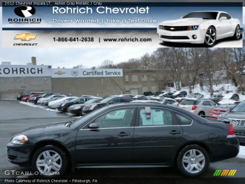Ashen Gray Metallic / Gray 2012 Chevrolet Impala LT