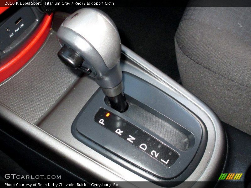 Titanium Gray / Red/Black Sport Cloth 2010 Kia Soul Sport