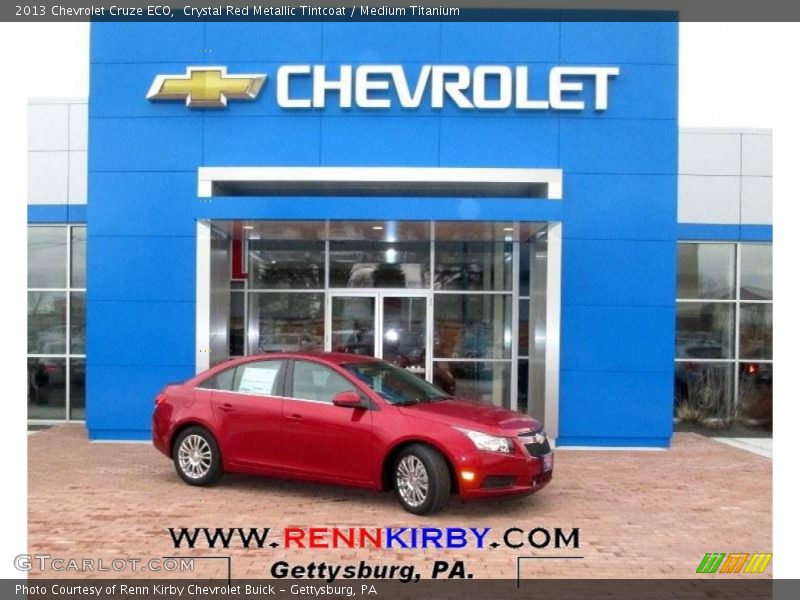 Crystal Red Metallic Tintcoat / Medium Titanium 2013 Chevrolet Cruze ECO