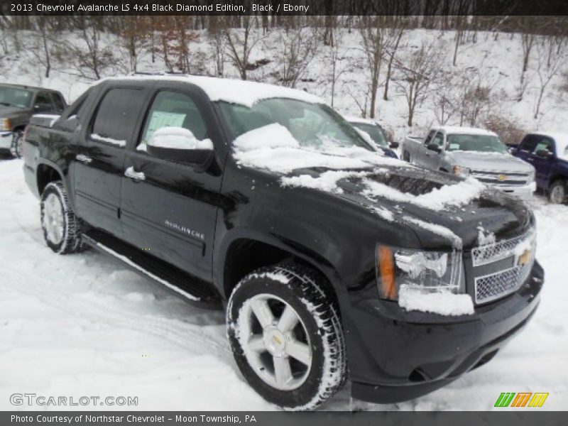 Black / Ebony 2013 Chevrolet Avalanche LS 4x4 Black Diamond Edition