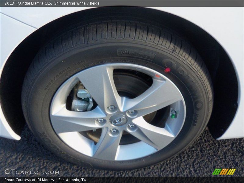Shimmering White / Beige 2013 Hyundai Elantra GLS
