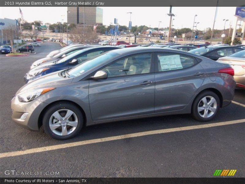 Harbor Gray Metallic / Gray 2013 Hyundai Elantra GLS