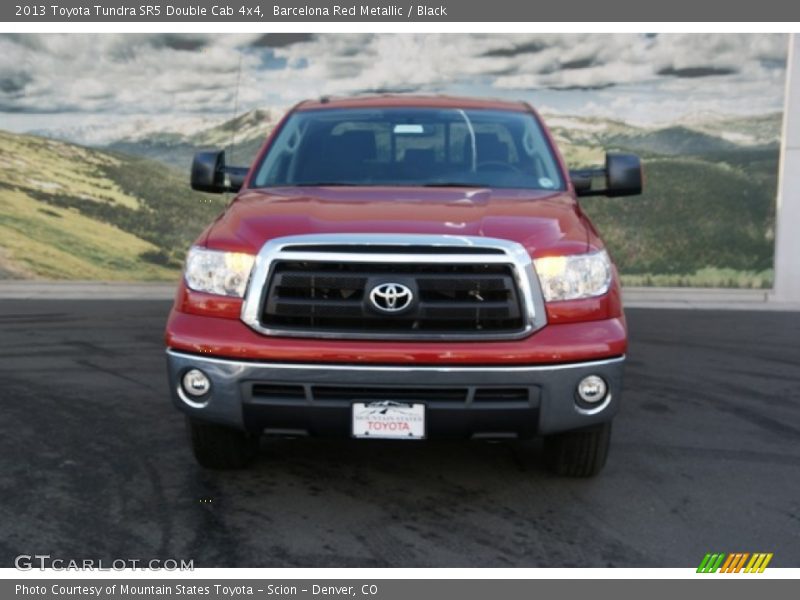 Barcelona Red Metallic / Black 2013 Toyota Tundra SR5 Double Cab 4x4