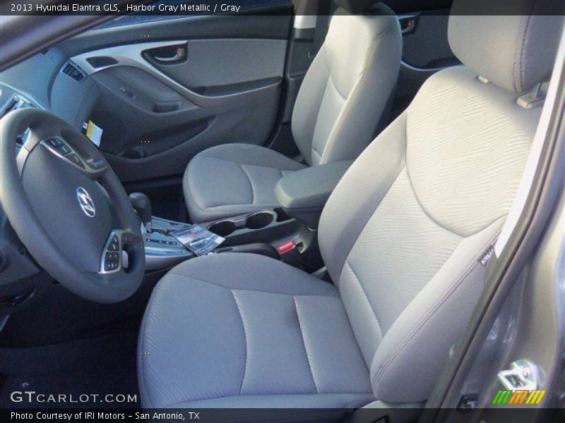 Harbor Gray Metallic / Gray 2013 Hyundai Elantra GLS