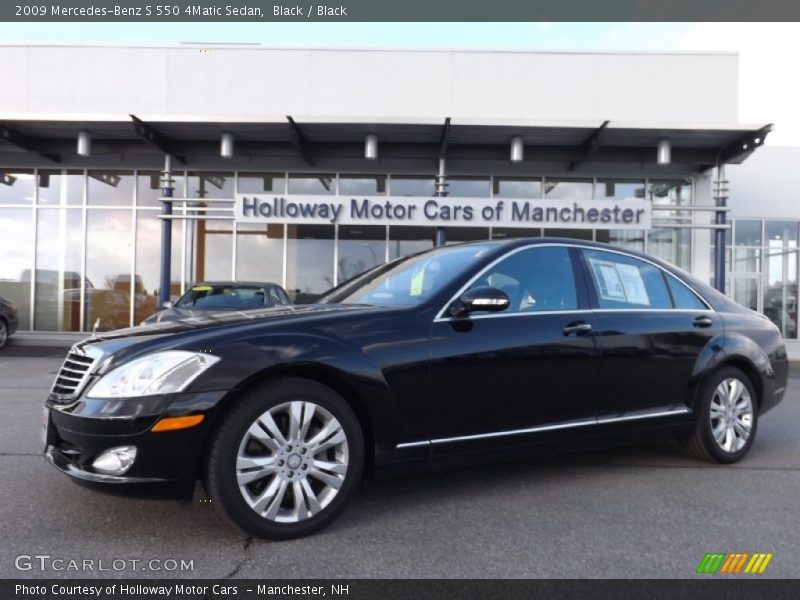 Black / Black 2009 Mercedes-Benz S 550 4Matic Sedan