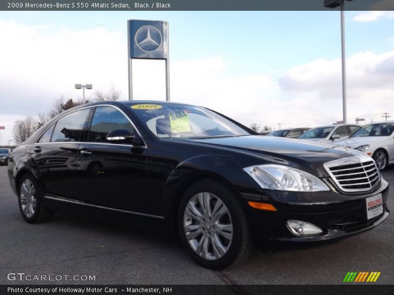 Black / Black 2009 Mercedes-Benz S 550 4Matic Sedan