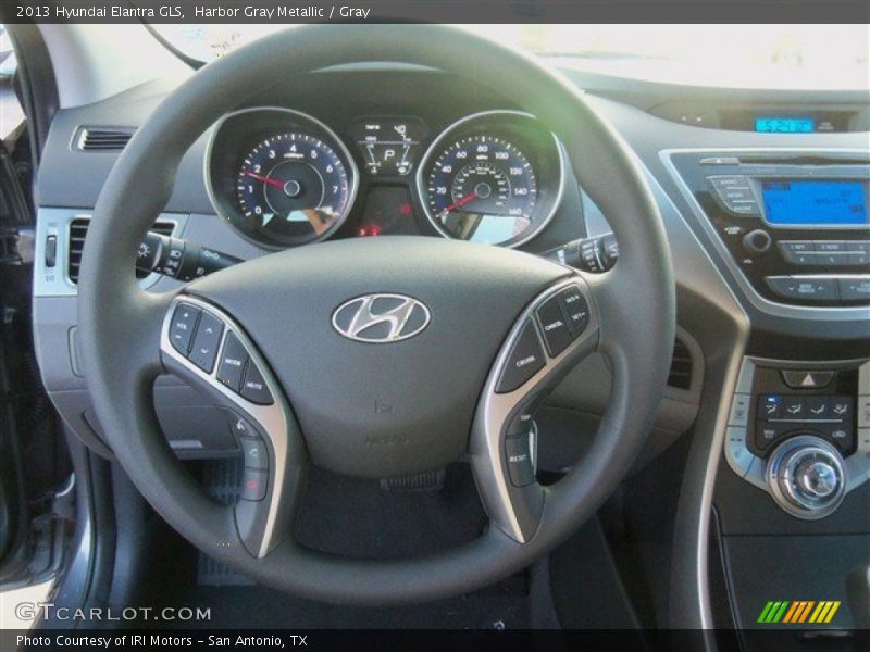 Harbor Gray Metallic / Gray 2013 Hyundai Elantra GLS