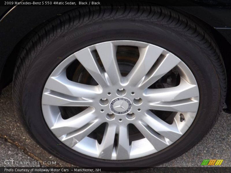 Black / Black 2009 Mercedes-Benz S 550 4Matic Sedan