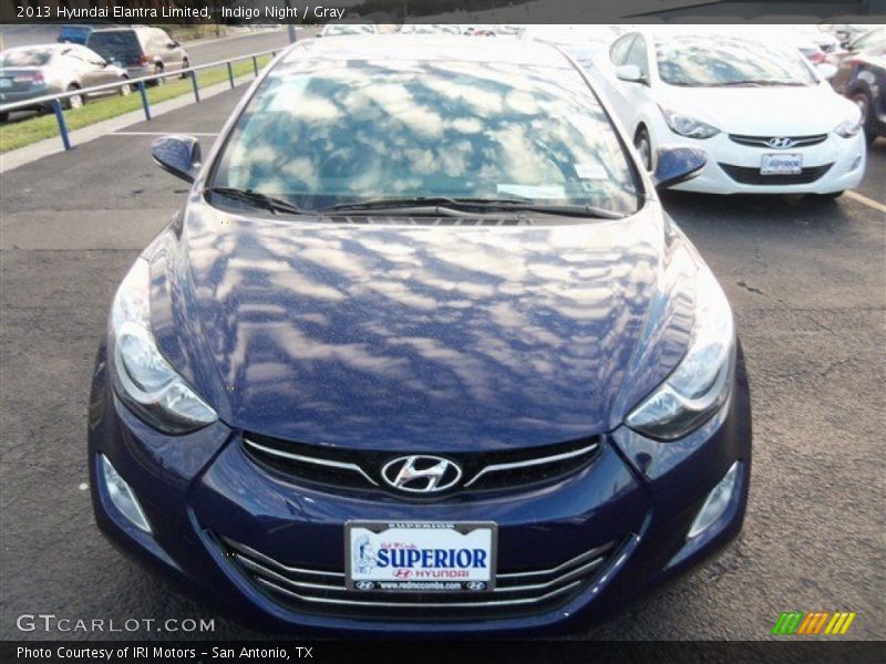 Indigo Night / Gray 2013 Hyundai Elantra Limited