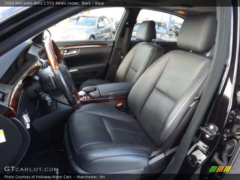Black / Black 2009 Mercedes-Benz S 550 4Matic Sedan