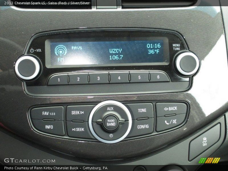 Salsa (Red) / Silver/Silver 2013 Chevrolet Spark LS