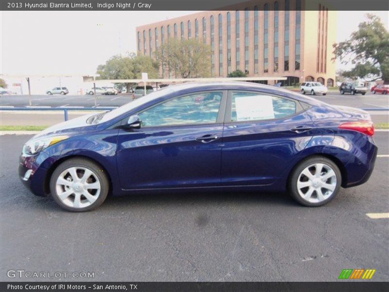 Indigo Night / Gray 2013 Hyundai Elantra Limited
