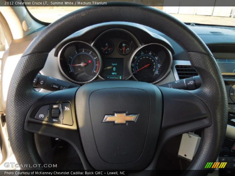 Summit White / Medium Titanium 2012 Chevrolet Cruze LT