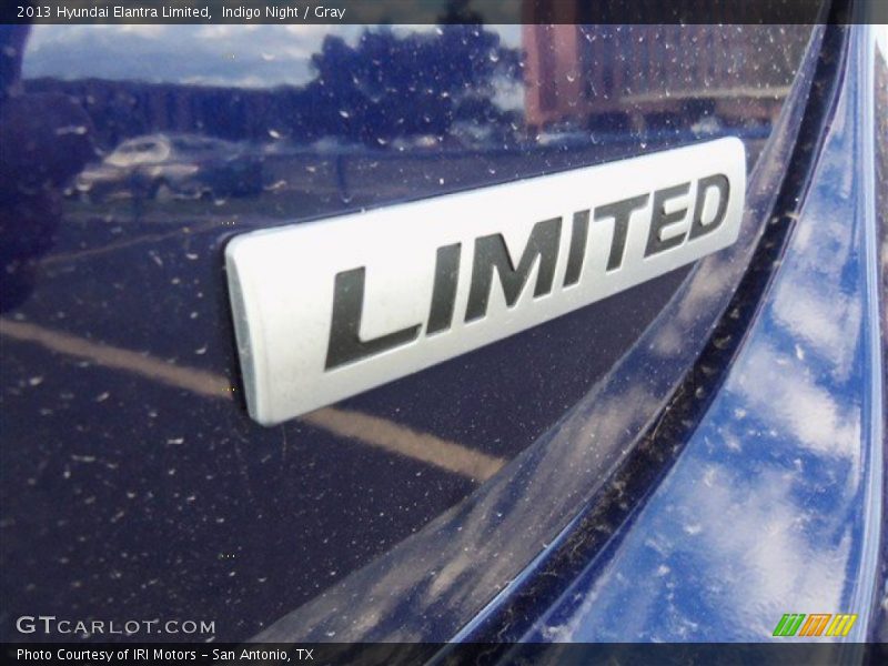 Indigo Night / Gray 2013 Hyundai Elantra Limited