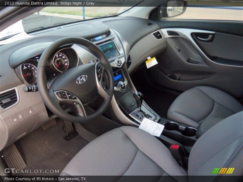 Indigo Night / Gray 2013 Hyundai Elantra Limited