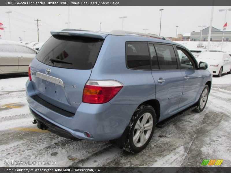 Wave Line Pearl / Sand Beige 2008 Toyota Highlander Limited 4WD