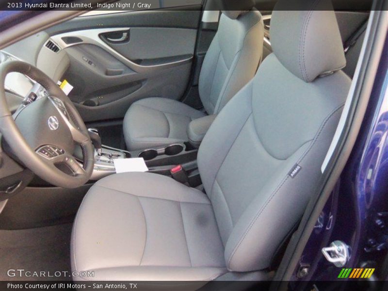 Indigo Night / Gray 2013 Hyundai Elantra Limited