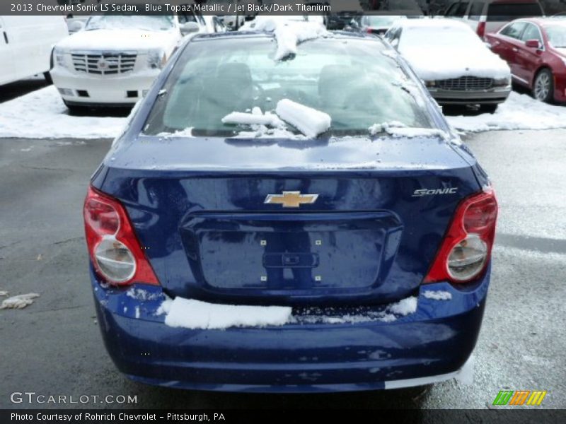 Blue Topaz Metallic / Jet Black/Dark Titanium 2013 Chevrolet Sonic LS Sedan