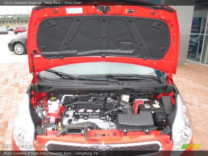 Salsa (Red) / Silver/Silver 2013 Chevrolet Spark LS