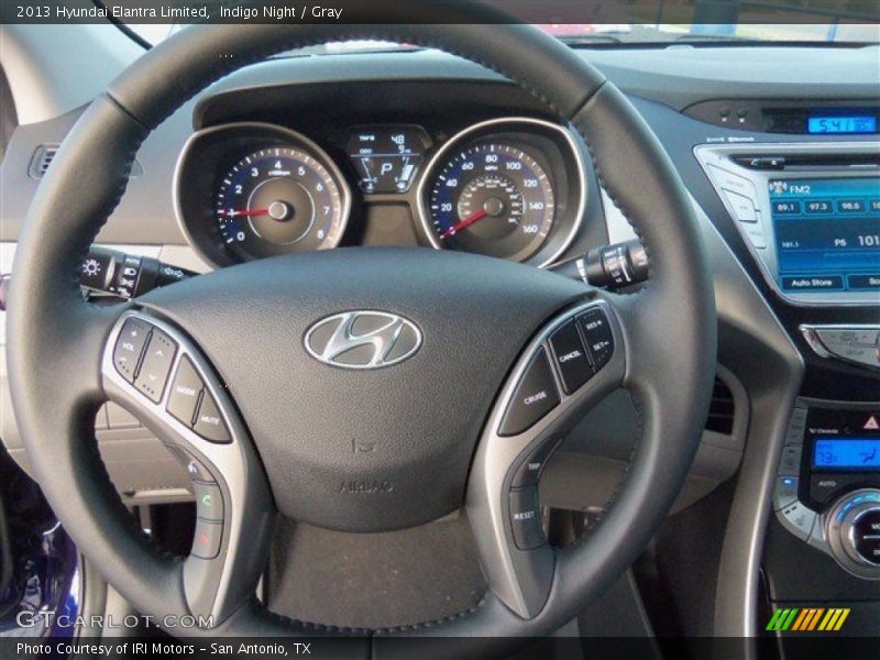 Indigo Night / Gray 2013 Hyundai Elantra Limited