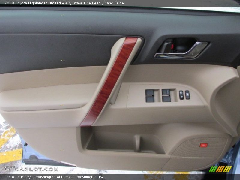 Wave Line Pearl / Sand Beige 2008 Toyota Highlander Limited 4WD