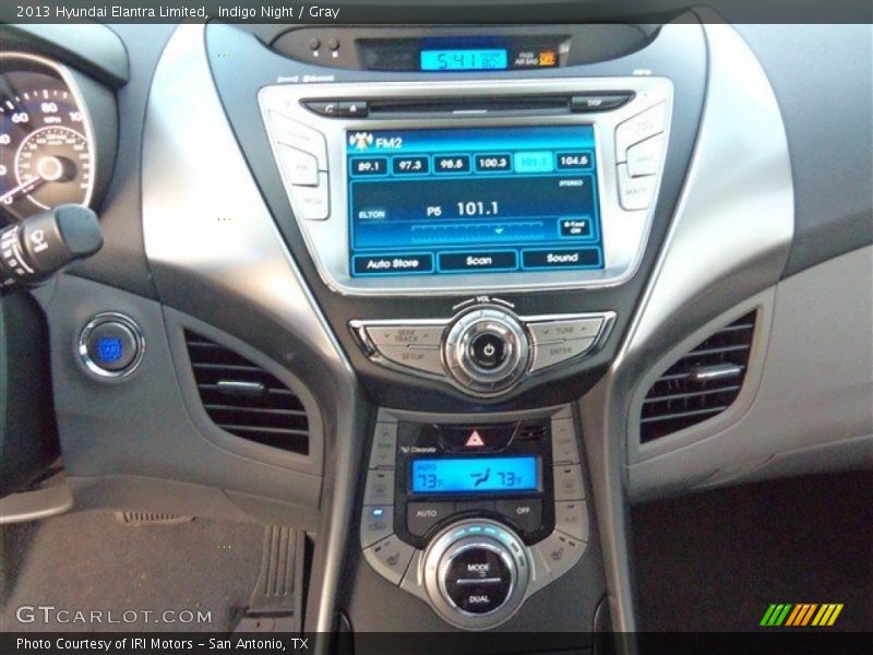 Indigo Night / Gray 2013 Hyundai Elantra Limited