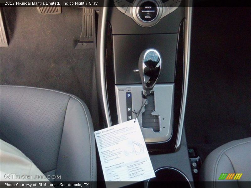Indigo Night / Gray 2013 Hyundai Elantra Limited