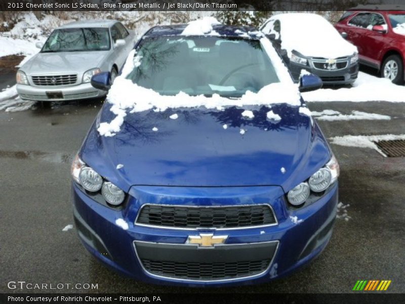 Blue Topaz Metallic / Jet Black/Dark Titanium 2013 Chevrolet Sonic LS Sedan