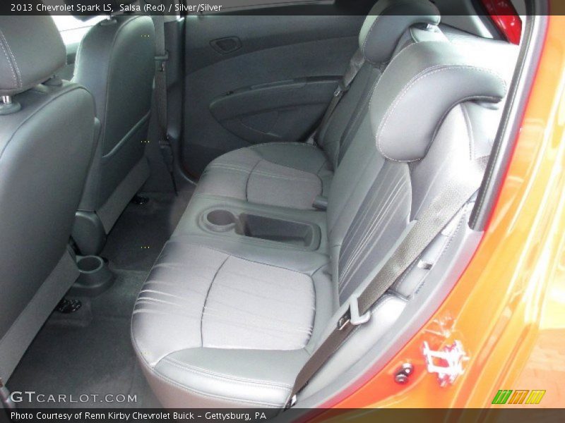 Salsa (Red) / Silver/Silver 2013 Chevrolet Spark LS