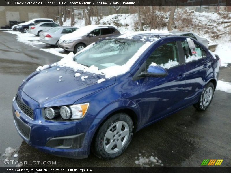 Blue Topaz Metallic / Jet Black/Dark Titanium 2013 Chevrolet Sonic LS Sedan