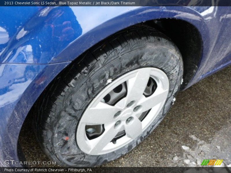 Blue Topaz Metallic / Jet Black/Dark Titanium 2013 Chevrolet Sonic LS Sedan
