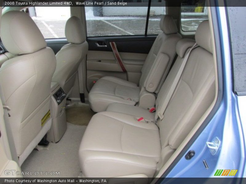 Rear Seat of 2008 Highlander Limited 4WD