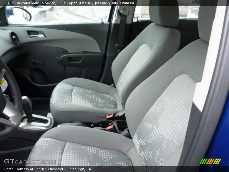Blue Topaz Metallic / Jet Black/Dark Titanium 2013 Chevrolet Sonic LS Sedan