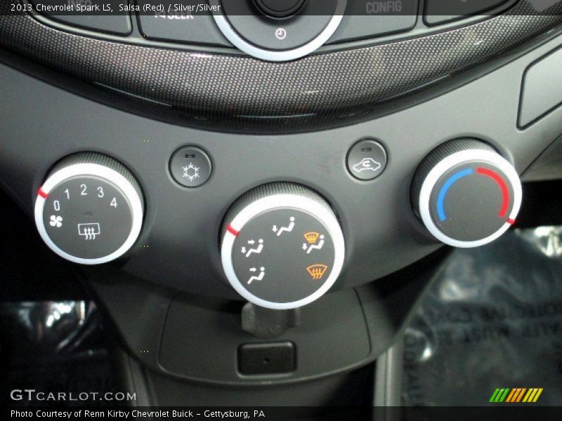 Salsa (Red) / Silver/Silver 2013 Chevrolet Spark LS
