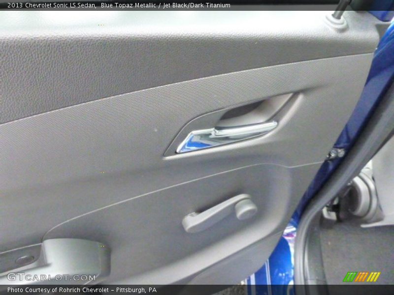 Blue Topaz Metallic / Jet Black/Dark Titanium 2013 Chevrolet Sonic LS Sedan