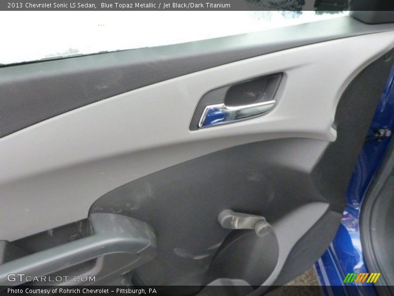 Blue Topaz Metallic / Jet Black/Dark Titanium 2013 Chevrolet Sonic LS Sedan