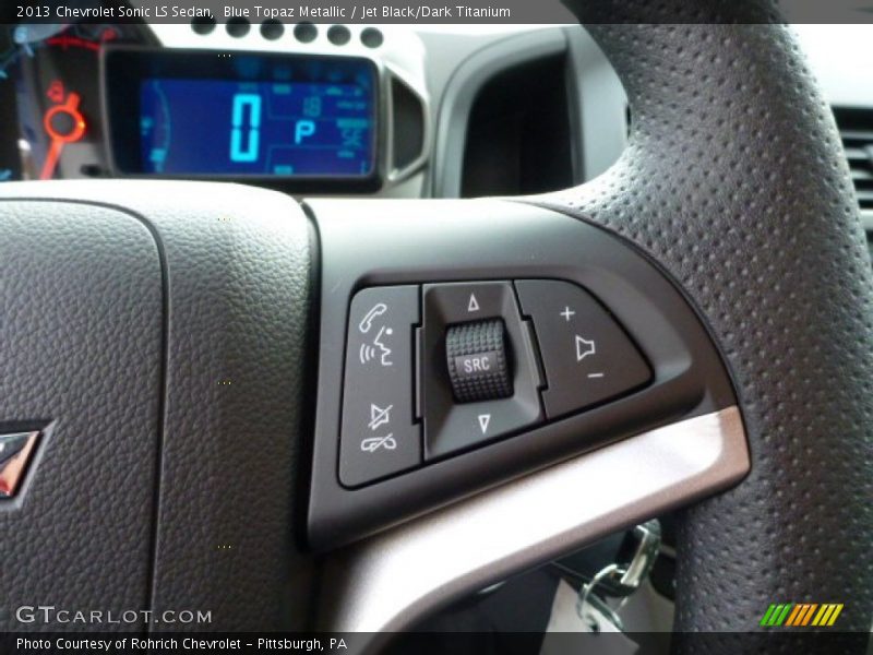 Blue Topaz Metallic / Jet Black/Dark Titanium 2013 Chevrolet Sonic LS Sedan