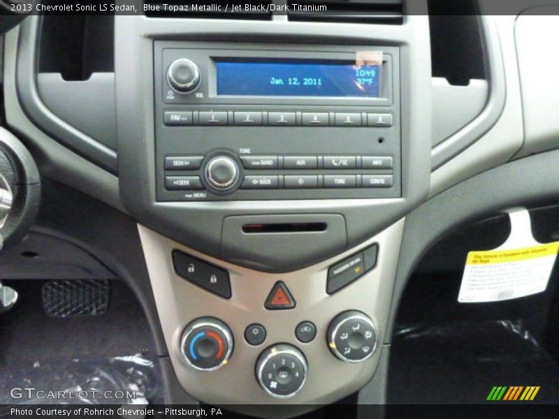 Blue Topaz Metallic / Jet Black/Dark Titanium 2013 Chevrolet Sonic LS Sedan