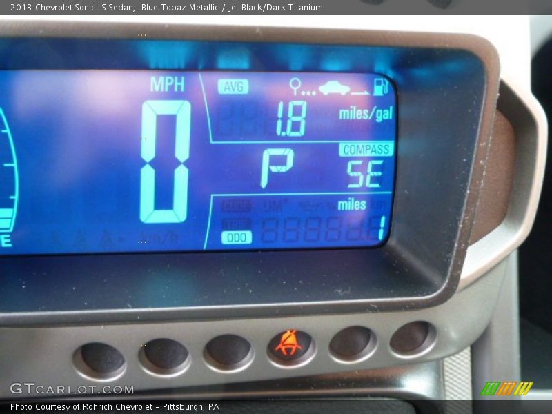 Blue Topaz Metallic / Jet Black/Dark Titanium 2013 Chevrolet Sonic LS Sedan