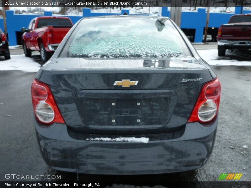 Cyber Gray Metallic / Jet Black/Dark Titanium 2013 Chevrolet Sonic LS Sedan