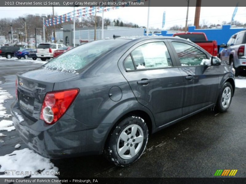 Cyber Gray Metallic / Jet Black/Dark Titanium 2013 Chevrolet Sonic LS Sedan