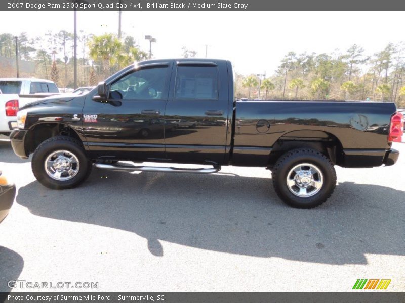 Brilliant Black / Medium Slate Gray 2007 Dodge Ram 2500 Sport Quad Cab 4x4