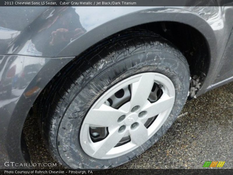 Cyber Gray Metallic / Jet Black/Dark Titanium 2013 Chevrolet Sonic LS Sedan