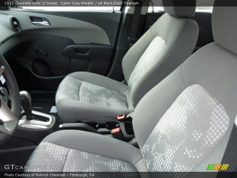 Cyber Gray Metallic / Jet Black/Dark Titanium 2013 Chevrolet Sonic LS Sedan