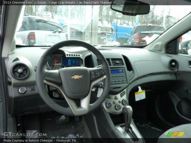 Cyber Gray Metallic / Jet Black/Dark Titanium 2013 Chevrolet Sonic LS Sedan