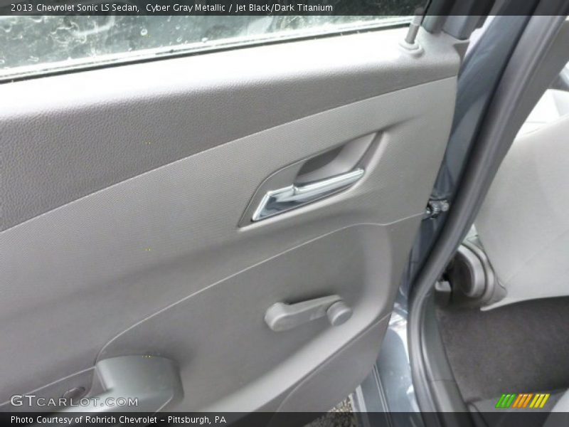 Cyber Gray Metallic / Jet Black/Dark Titanium 2013 Chevrolet Sonic LS Sedan