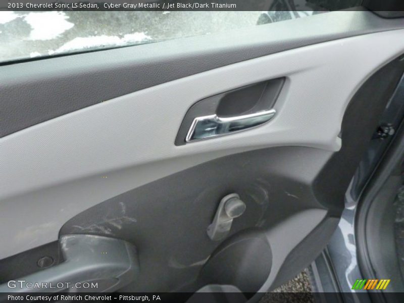 Cyber Gray Metallic / Jet Black/Dark Titanium 2013 Chevrolet Sonic LS Sedan